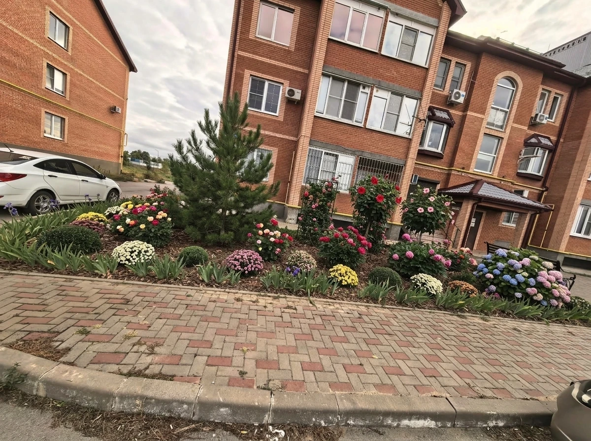 Дизайн участка в стиле Без стиля — фото от нейросети RoomGPT
