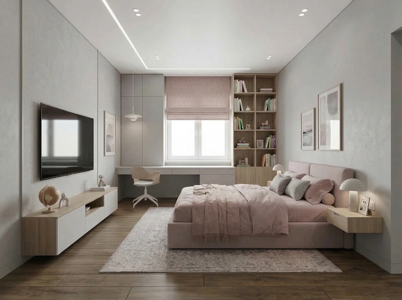 Дизайн детской в стиле Минимализм — фото интерьера от нейросети RoomGPT