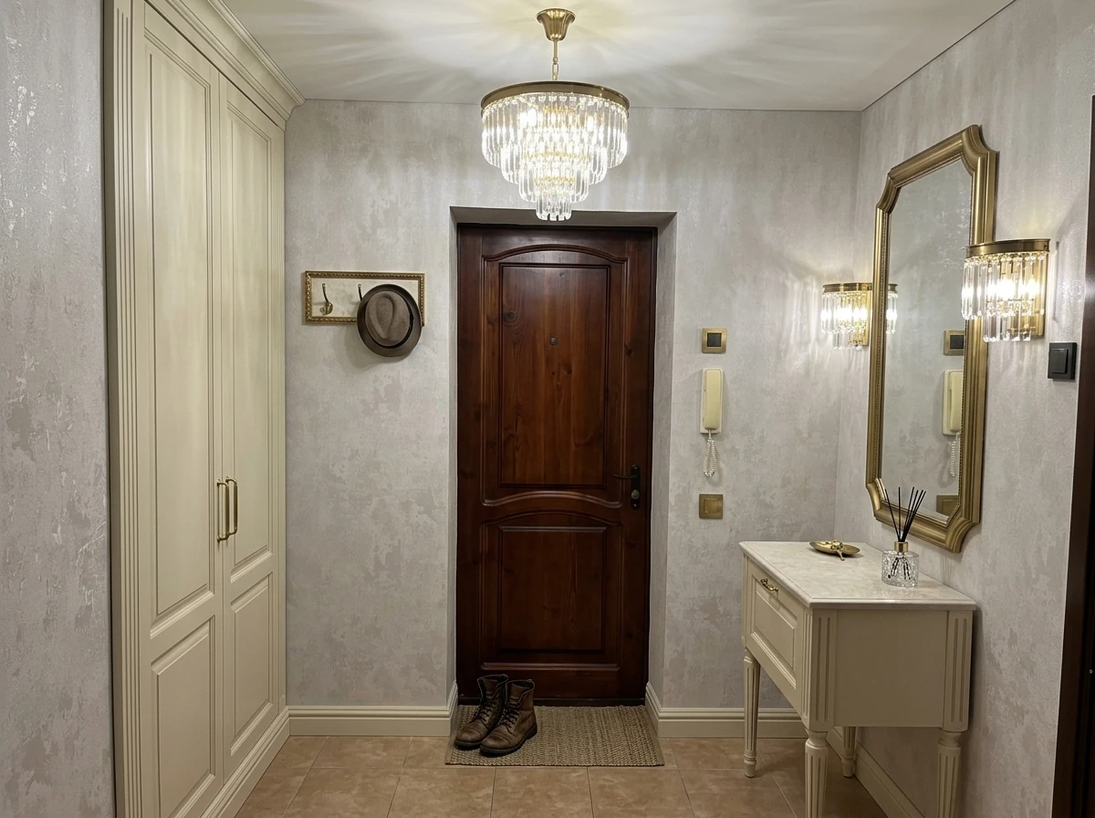 Дизайн прихожей в стиле Неоклассика — фото интерьера от нейросети RoomGPT