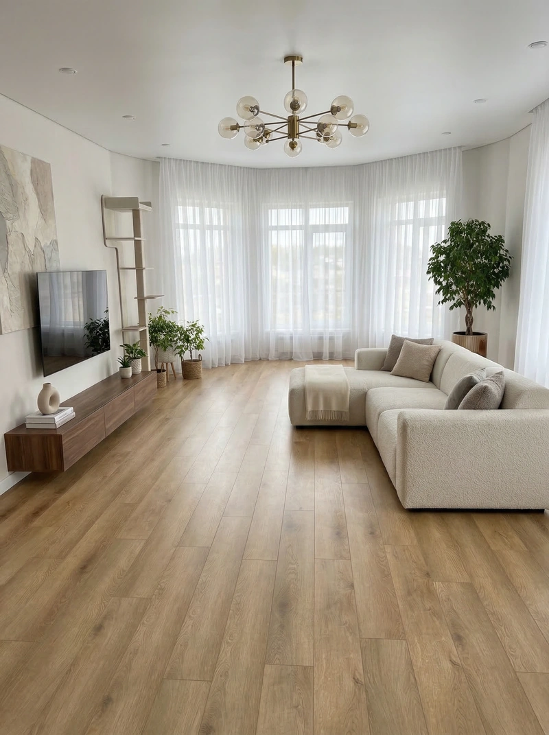 Дизайн интерьера в стиле Минимализм — Гостиная от нейросети RoomGPT