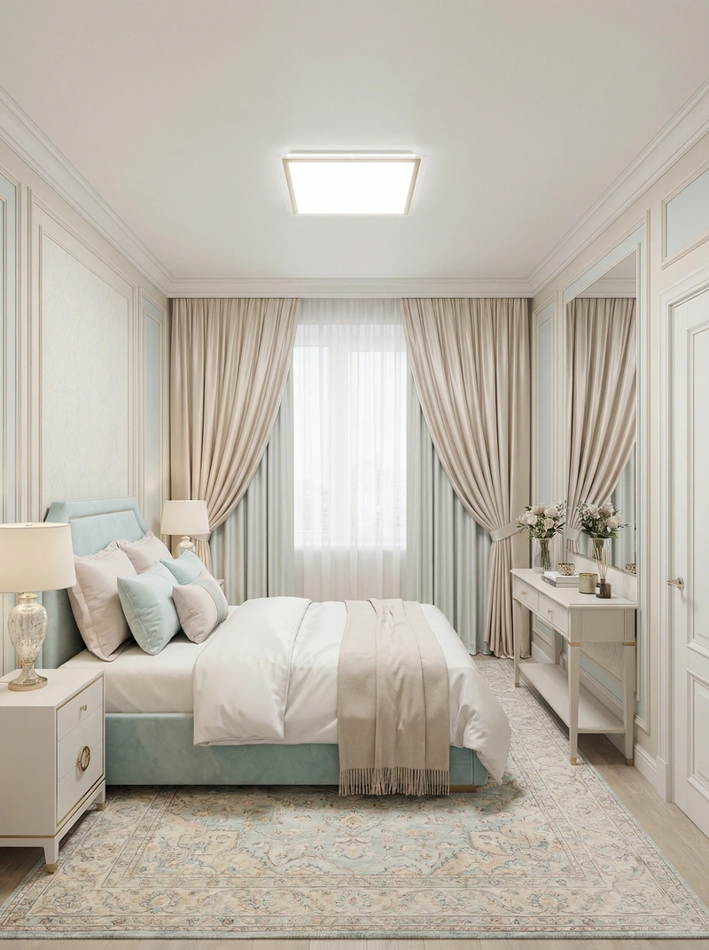 Дизайн интерьера в стиле Классика — Спальня от нейросети RoomGPT