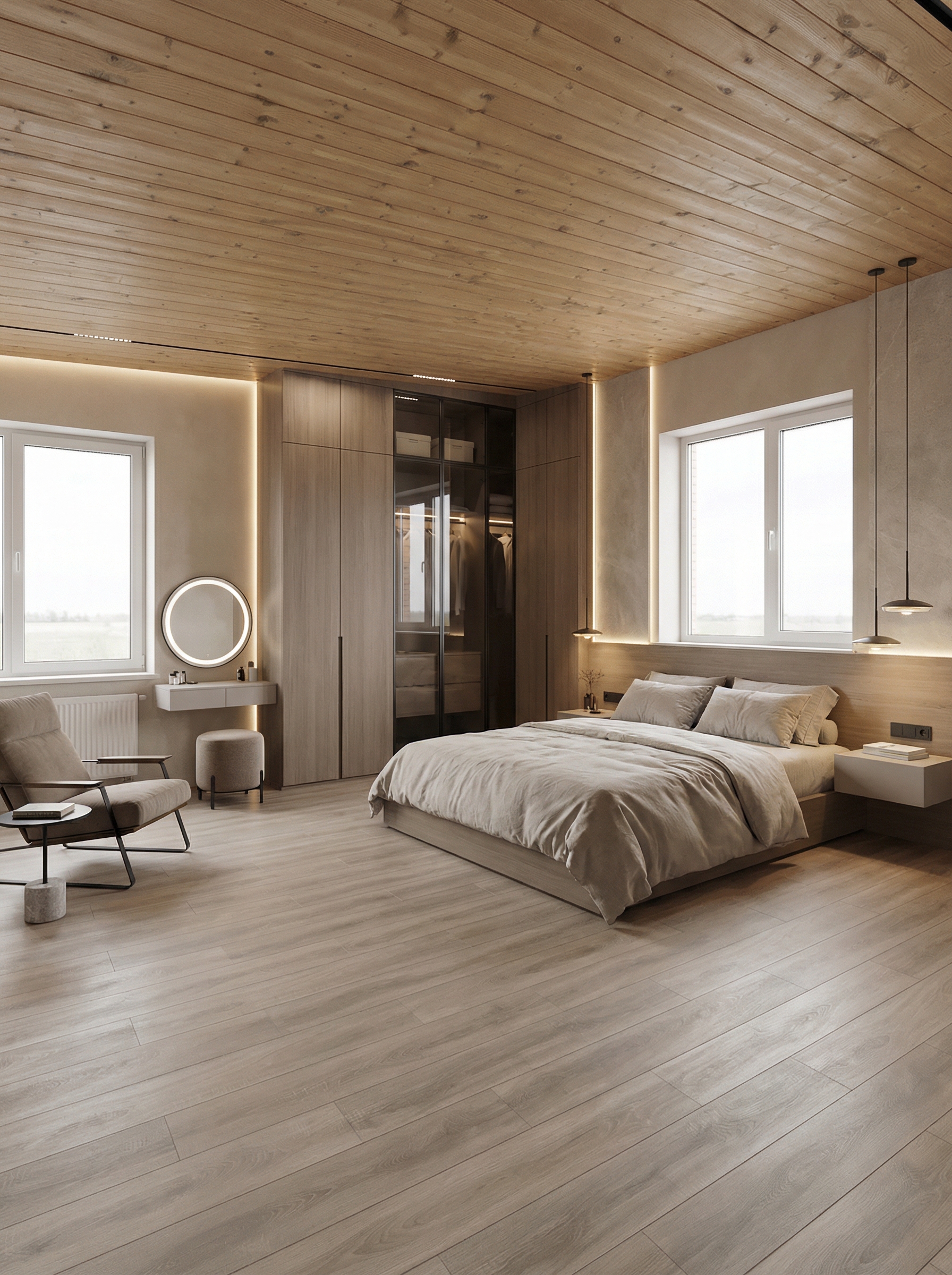 Дизайн спальни в стиле Минимализм — фото интерьера от нейросети RoomGPT