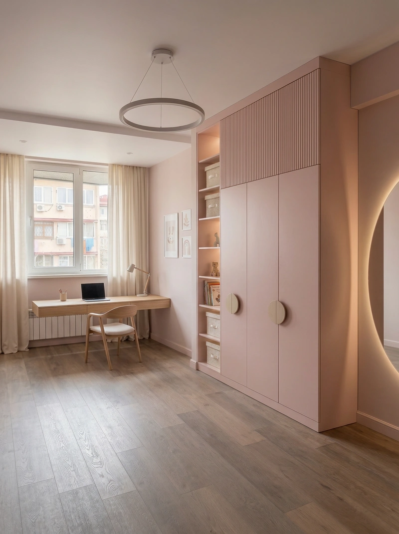 Дизайн детской в стиле Минимализм — фото интерьера от нейросети RoomGPT