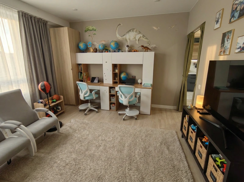 Дизайн детской в стиле Без стиля — фото интерьера от нейросети RoomGPT