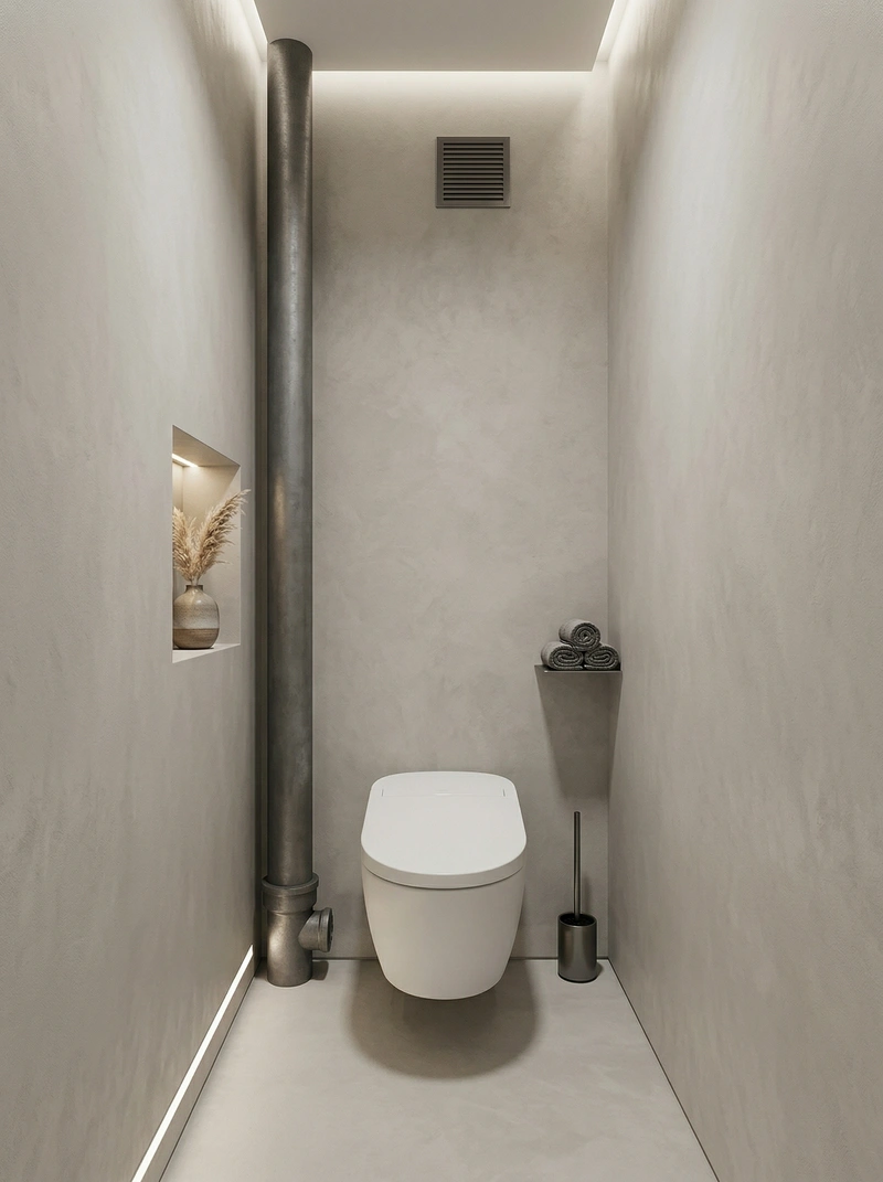 Дизайн ванной в стиле Минимализм — фото интерьера от нейросети RoomGPT