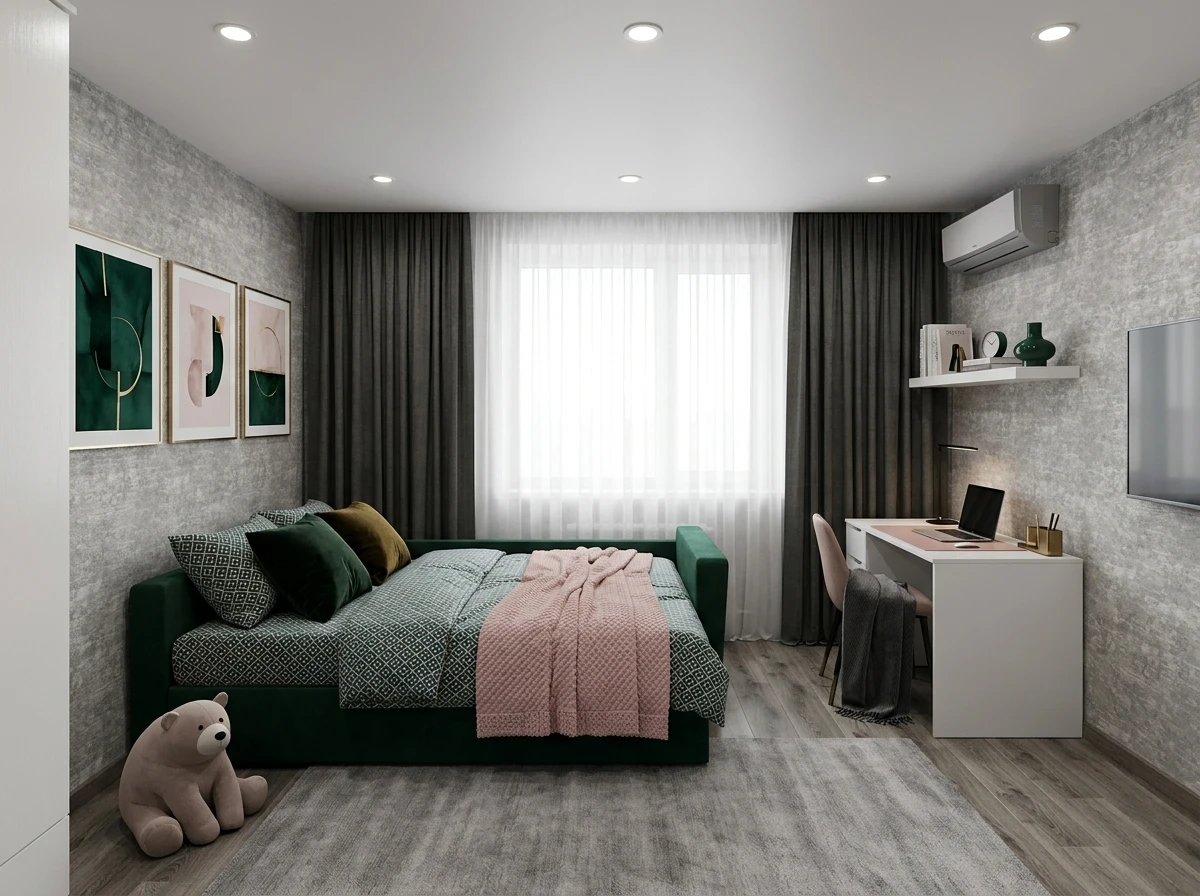 Дизайн интерьера в стиле Минимализм — Гостиная от нейросети RoomGPT