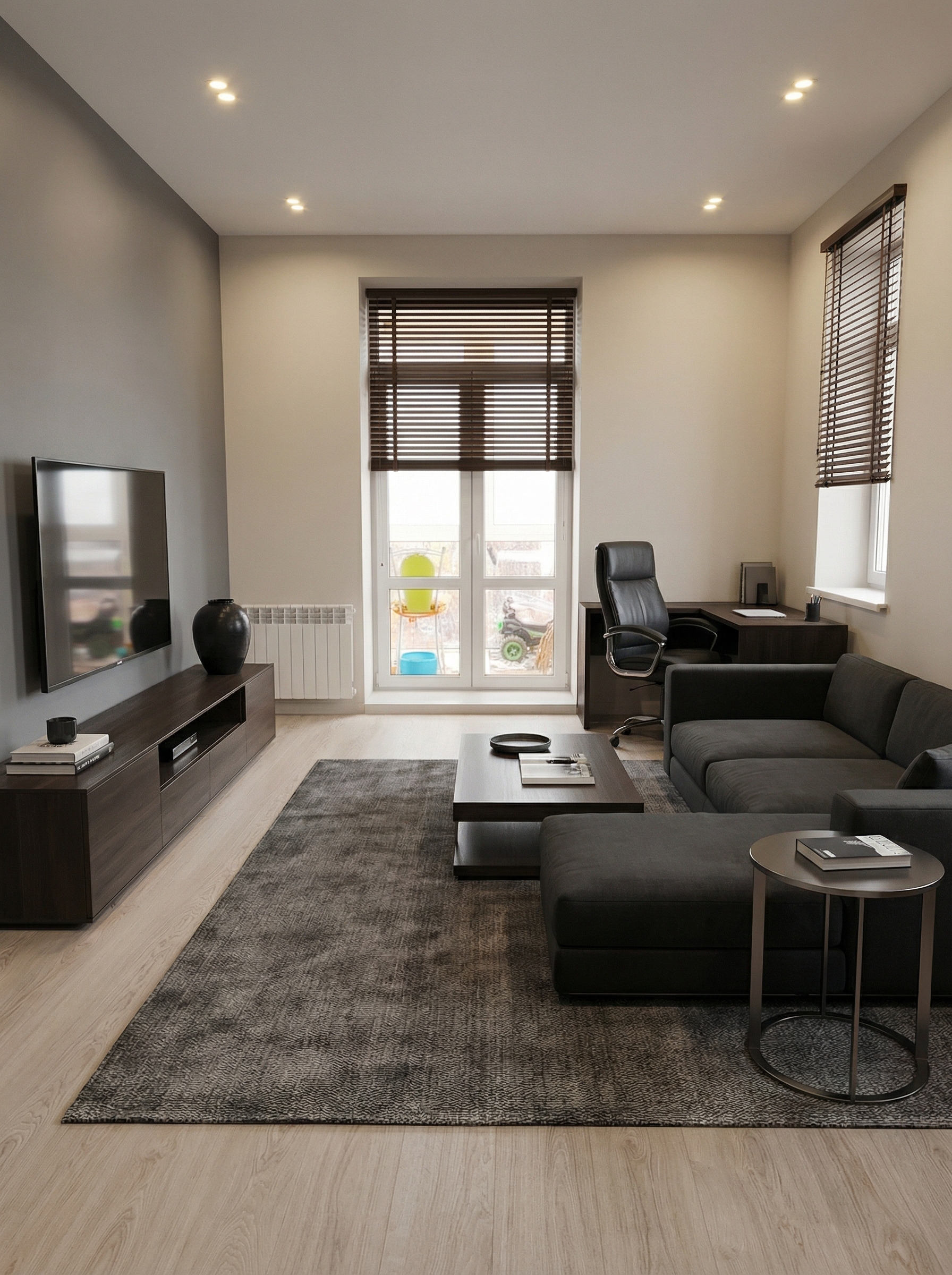 Дизайн гостиной в стиле Минимализм — фото интерьера от нейросети RoomGPT