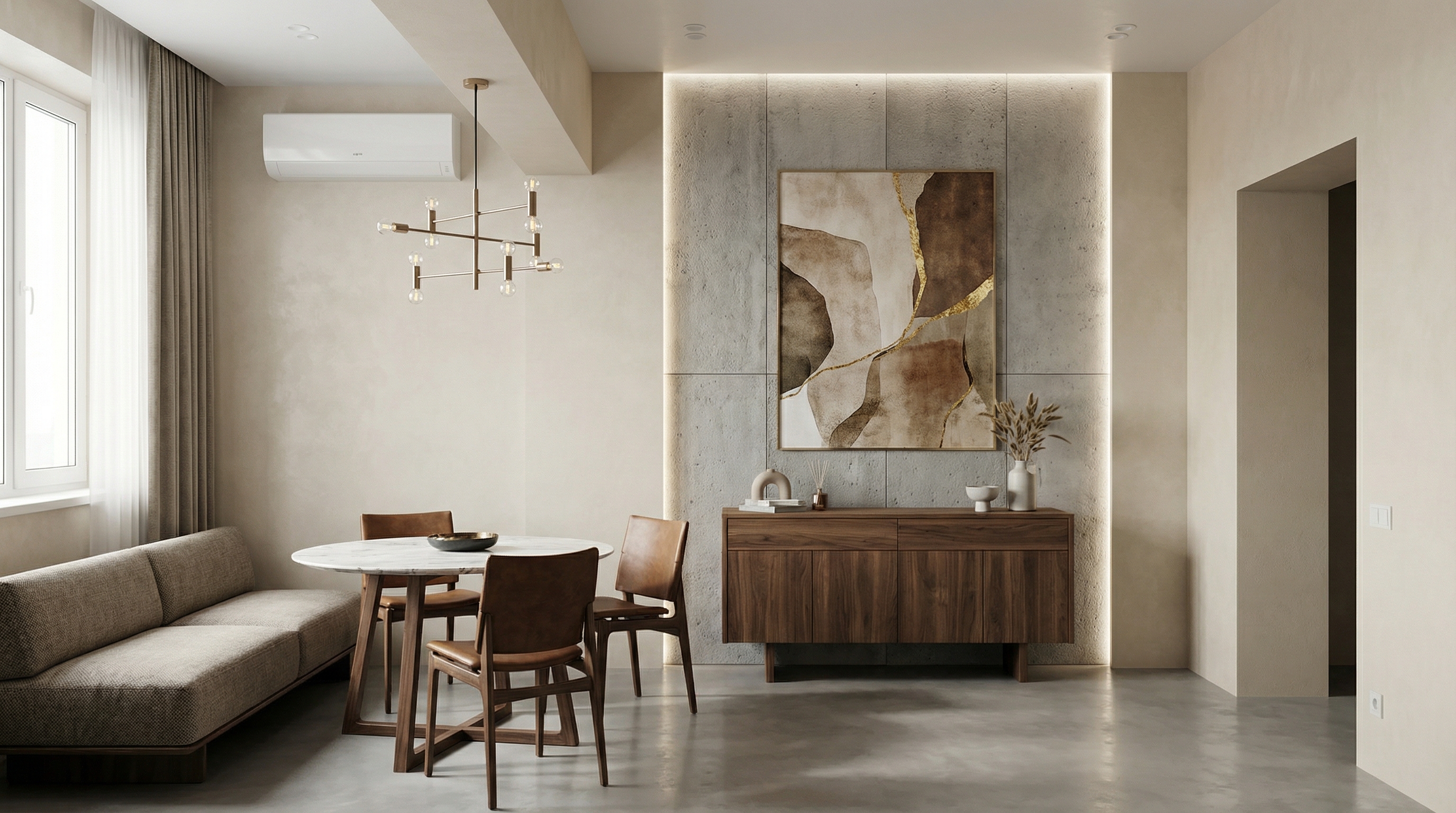 Дизайн кухни в стиле Минимализм — фото интерьера от нейросети RoomGPT