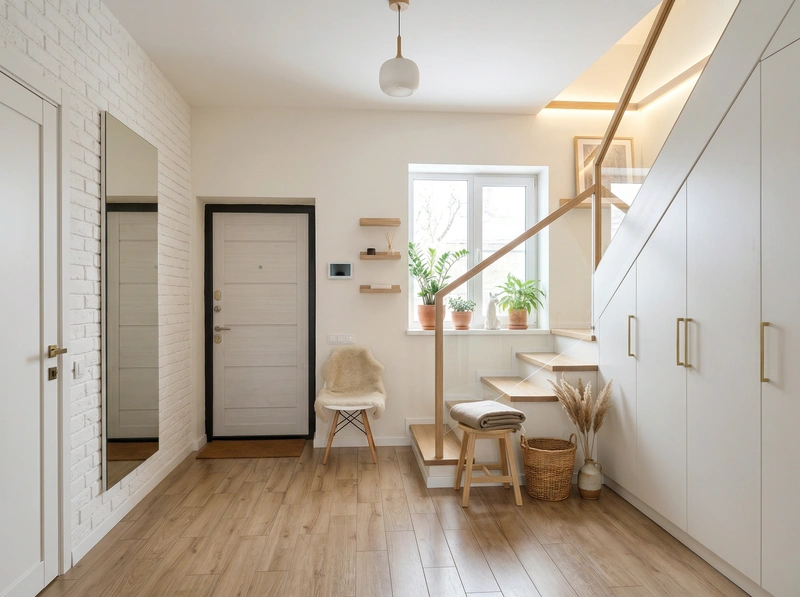 Дизайн интерьера в стиле Хюгге — Прихожая от нейросети RoomGPT