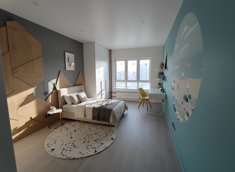 Дизайн интерьера в стиле Контемпорари — Детская от нейросети RoomGPT