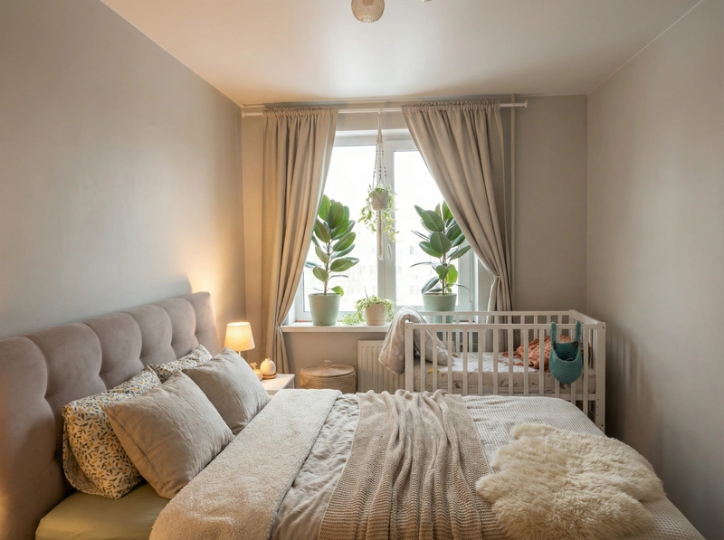 Дизайн интерьера в стиле Хюгге — Спальня от нейросети RoomGPT