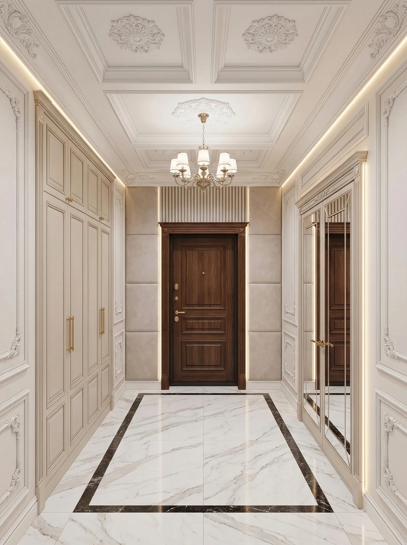 Дизайн интерьера в стиле Классика — Прихожая от нейросети RoomGPT