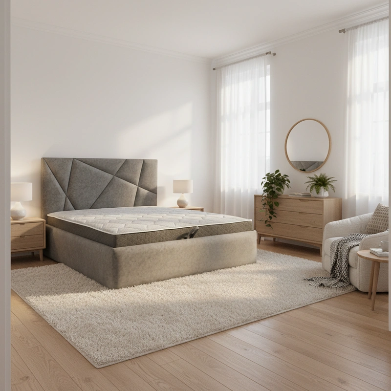 Дизайн интерьера в стиле Хюгге — Спальня от нейросети RoomGPT