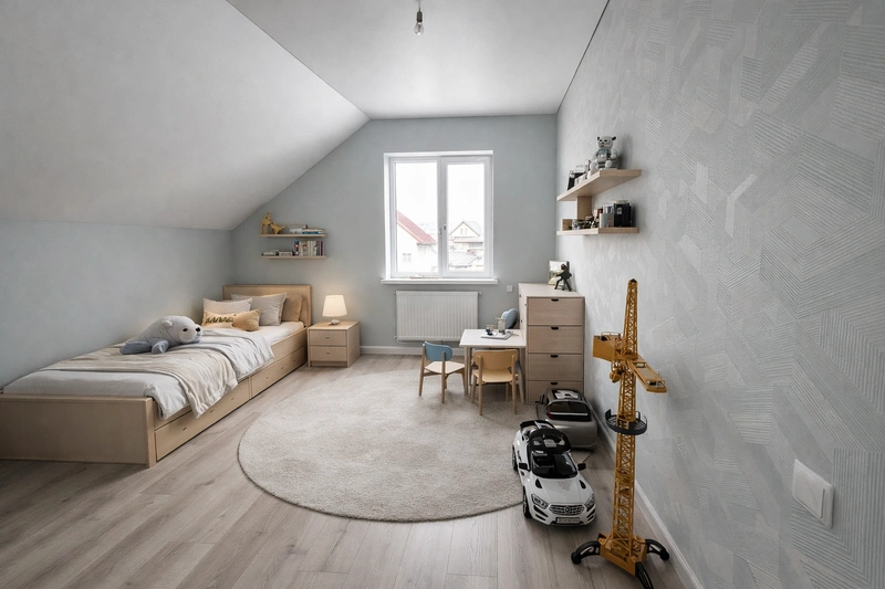 Дизайн интерьера в стиле Минимализм — Детская от нейросети RoomGPT