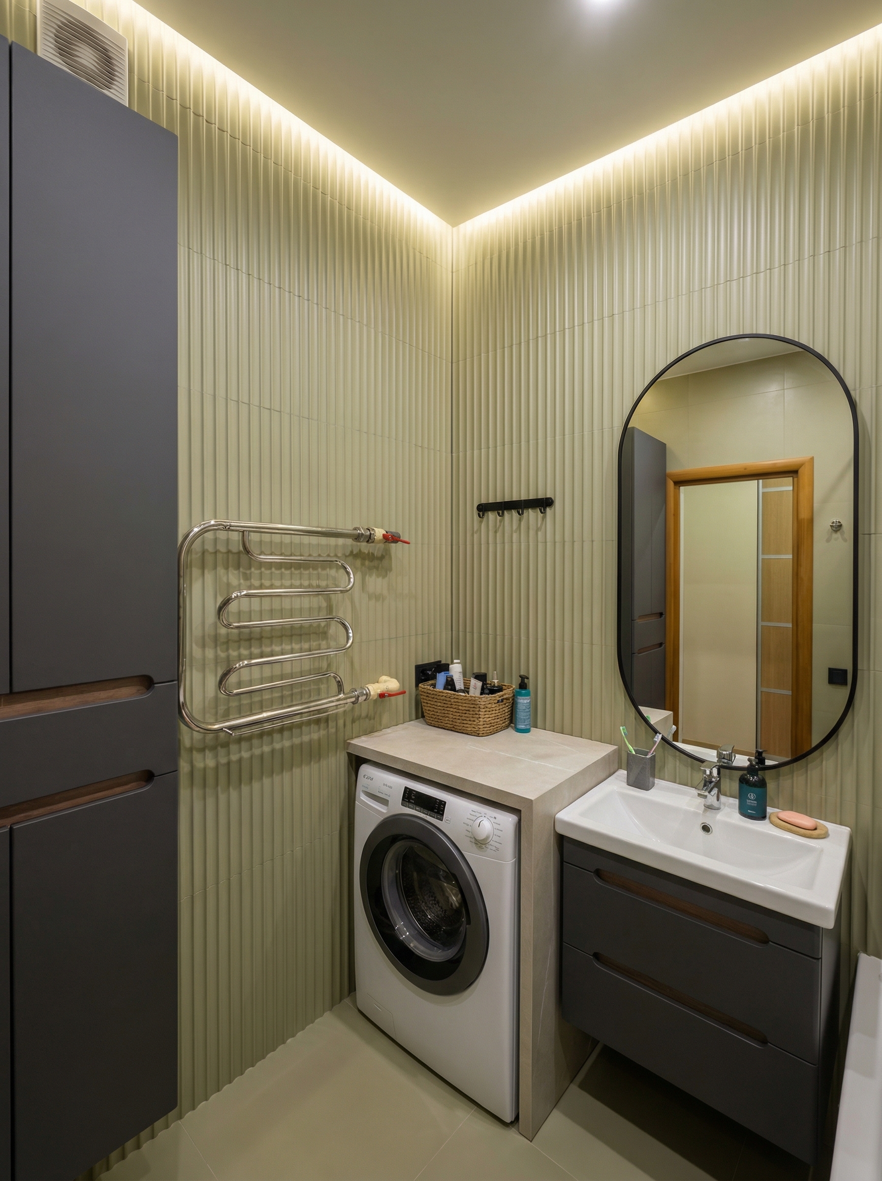 Дизайн ванной в стиле Минимализм — фото интерьера от нейросети RoomGPT