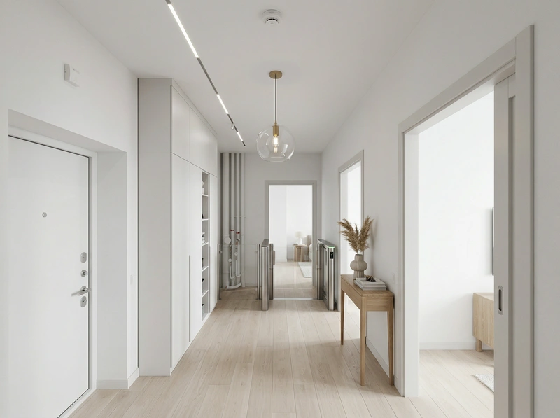 Дизайн интерьера в стиле Сканди — Прихожая от нейросети RoomGPT