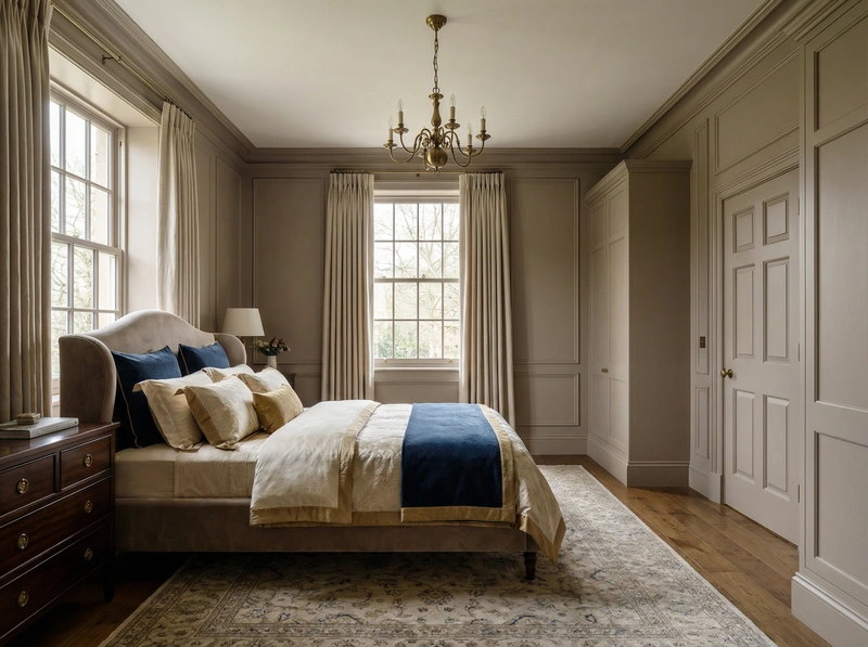 Дизайн интерьера в стиле Классика — Спальня от нейросети RoomGPT
