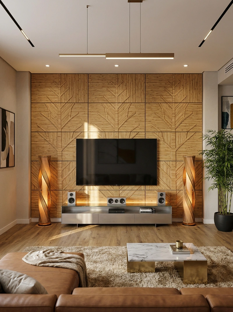 Дизайн гостиной в стиле Контемпорари — фото интерьера от нейросети RoomGPT