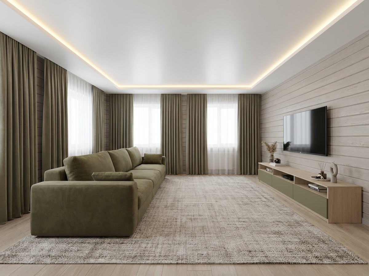 Дизайн гостиной в стиле Минимализм — фото интерьера от нейросети RoomGPT