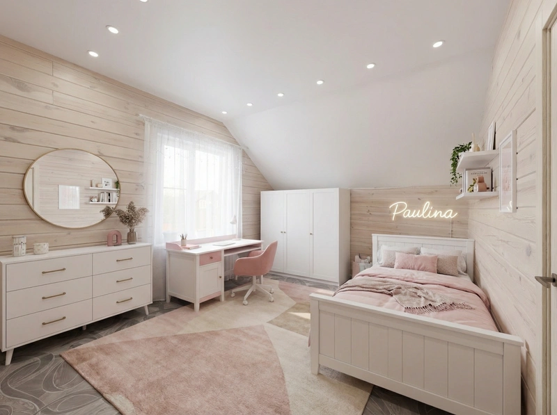 Дизайн интерьера в стиле Сканди — Детская от нейросети RoomGPT