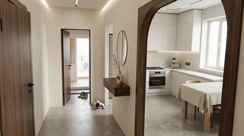 Дизайн интерьера в стиле Минимализм — Прихожая от нейросети RoomGPT