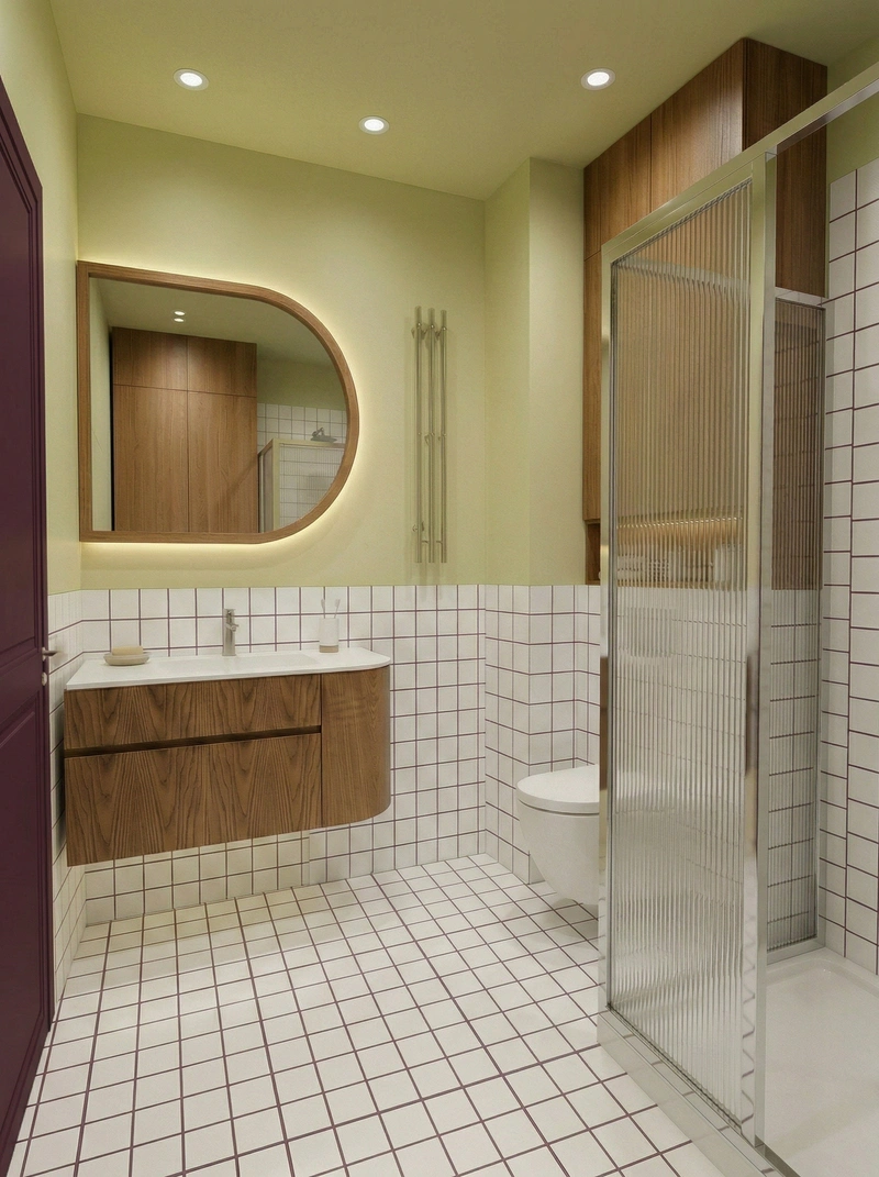 Дизайн ванной в стиле Без стиля — фото интерьера от нейросети RoomGPT