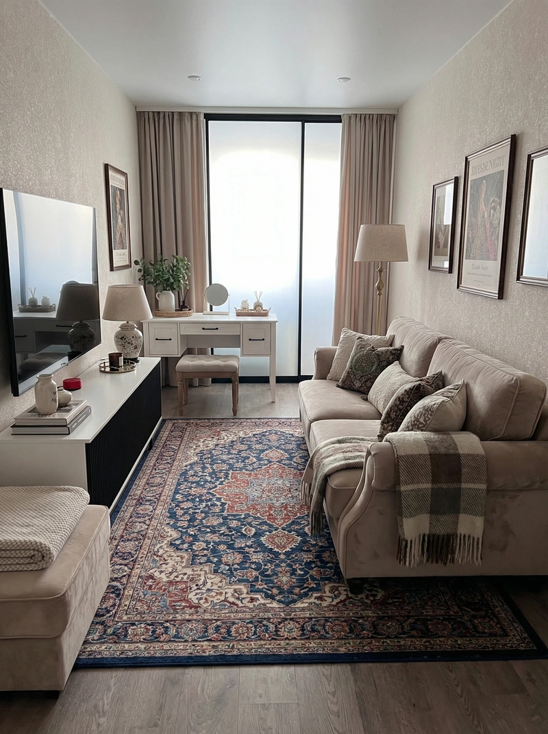 Дизайн интерьера в стиле Классика — Гостиная от нейросети RoomGPT