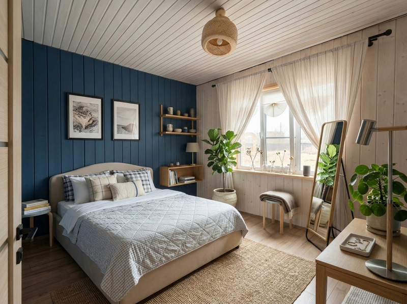 Дизайн гостиной в стиле Сканди — фото интерьера от нейросети RoomGPT