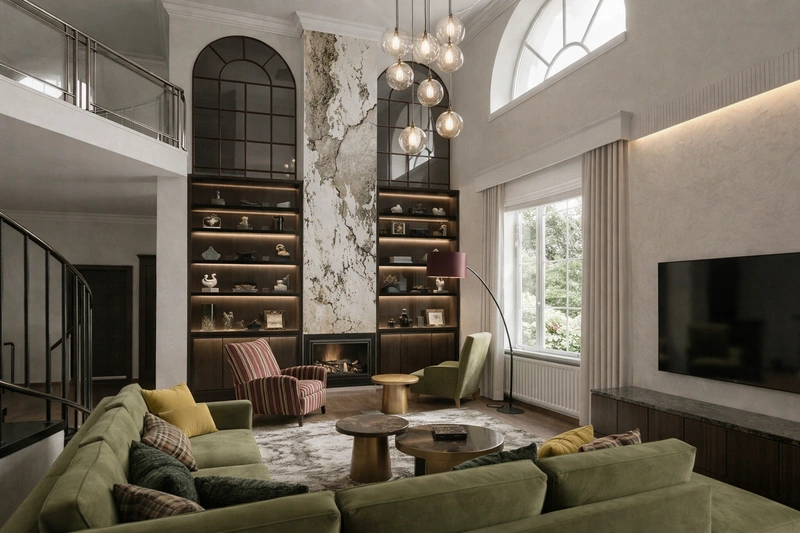 Дизайн гостиной в стиле Без стиля — фото интерьера от нейросети RoomGPT