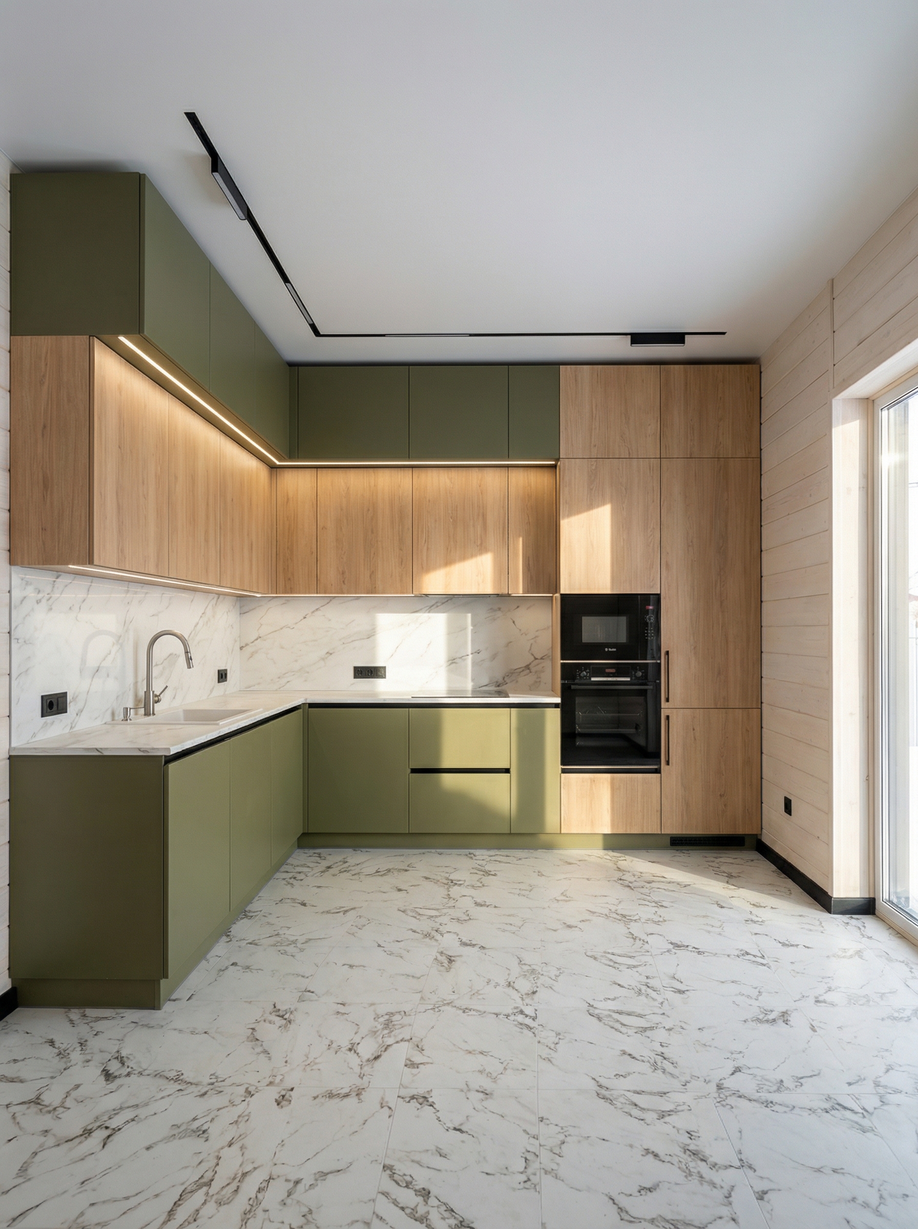 Дизайн кухни в стиле Минимализм — фото интерьера от нейросети RoomGPT