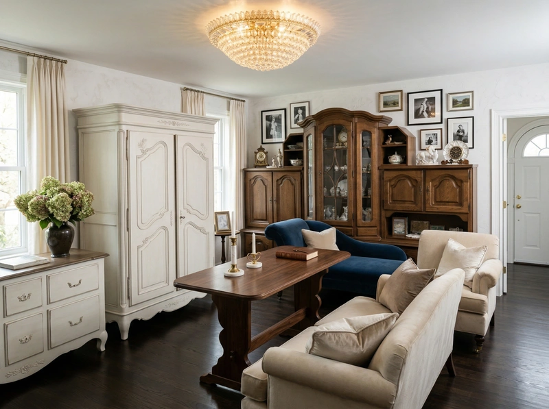 Дизайн гостиной в стиле Классика — фото интерьера от нейросети RoomGPT