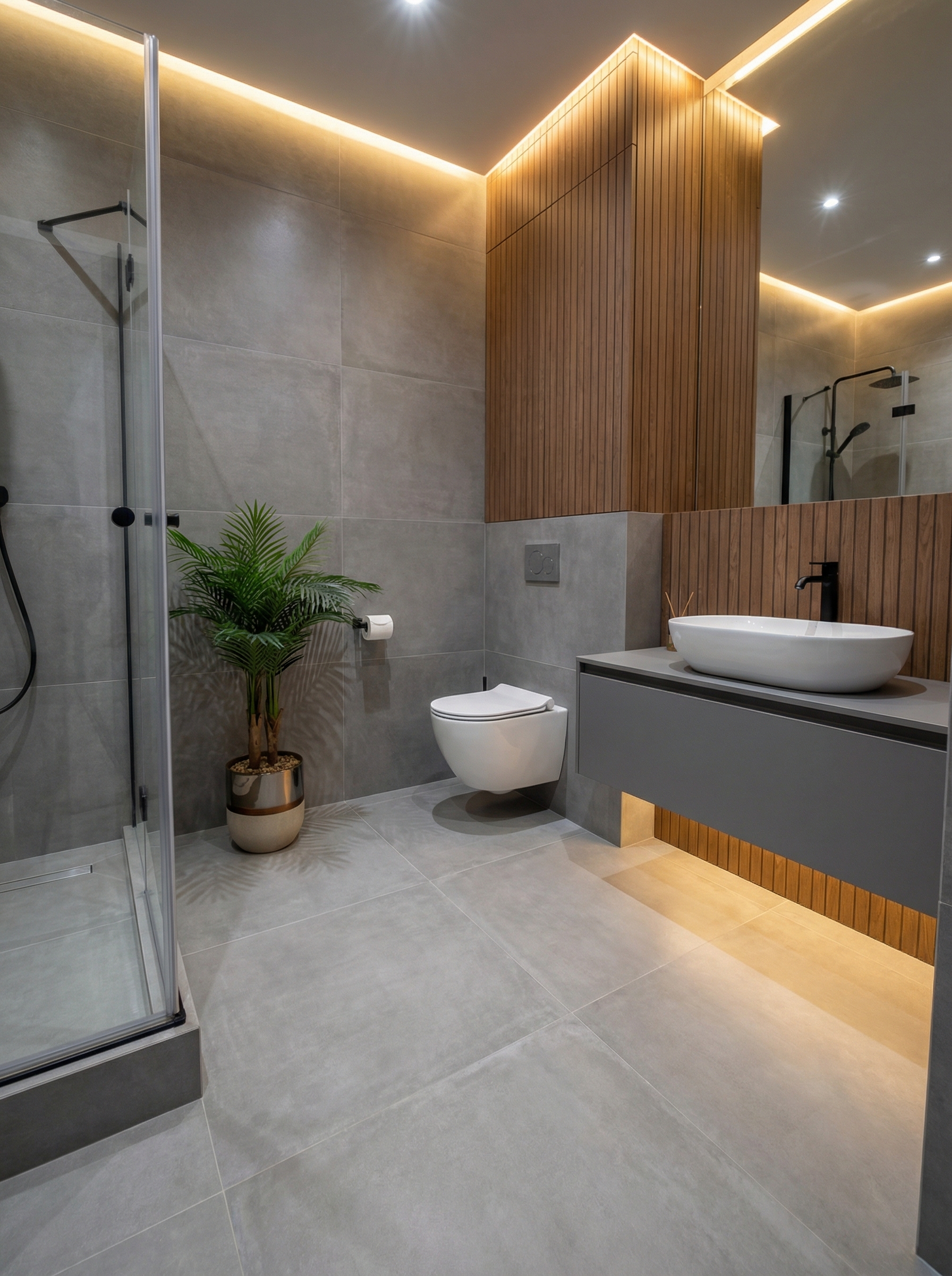 Дизайн ванной в стиле Минимализм — фото интерьера от нейросети RoomGPT