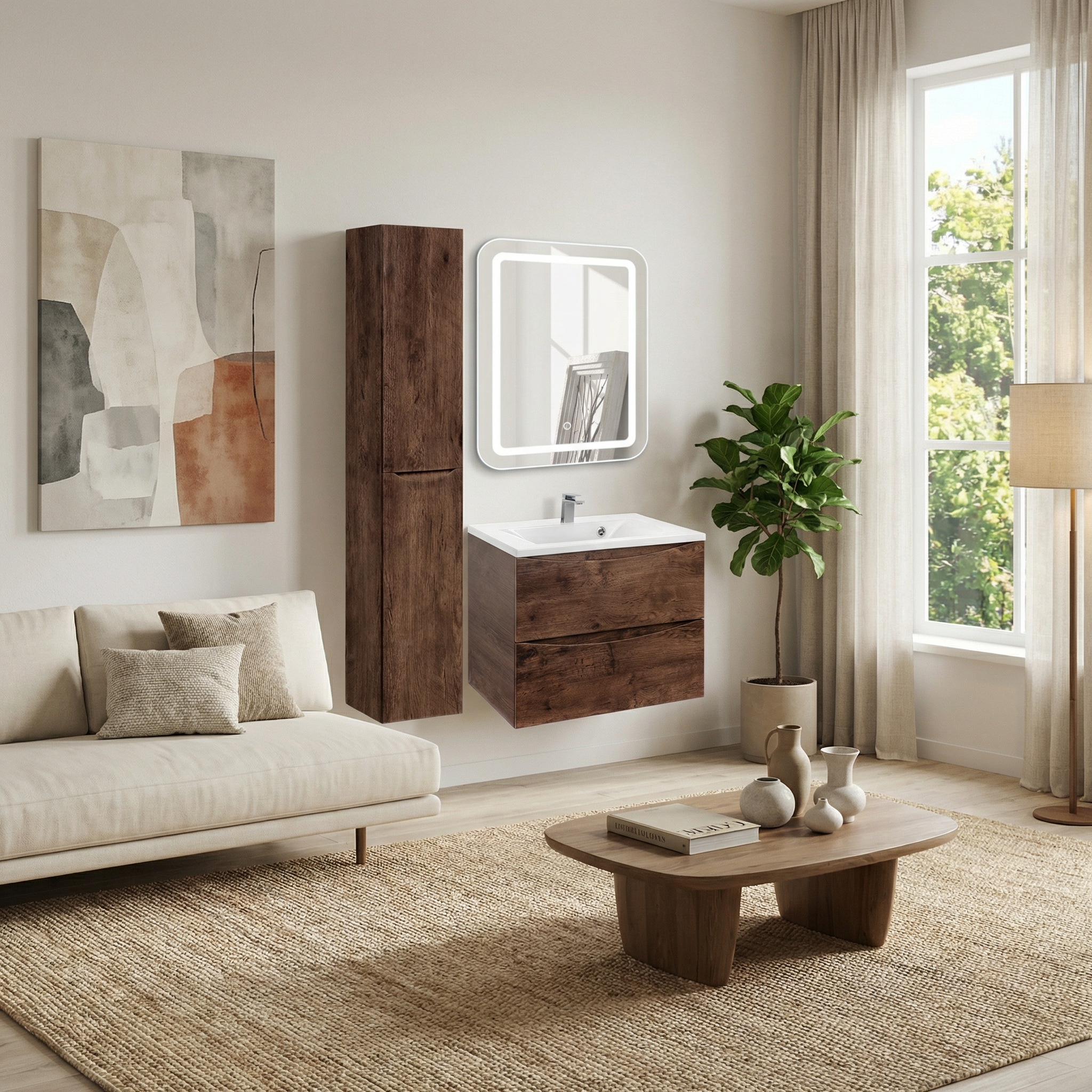 Дизайн гостиной в стиле Минимализм — фото интерьера от нейросети RoomGPT