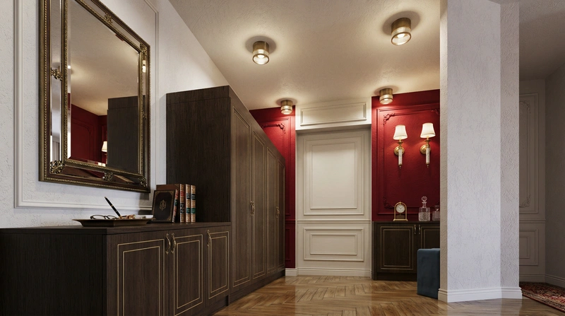 Дизайн интерьера в стиле Классика — Прихожая от нейросети RoomGPT