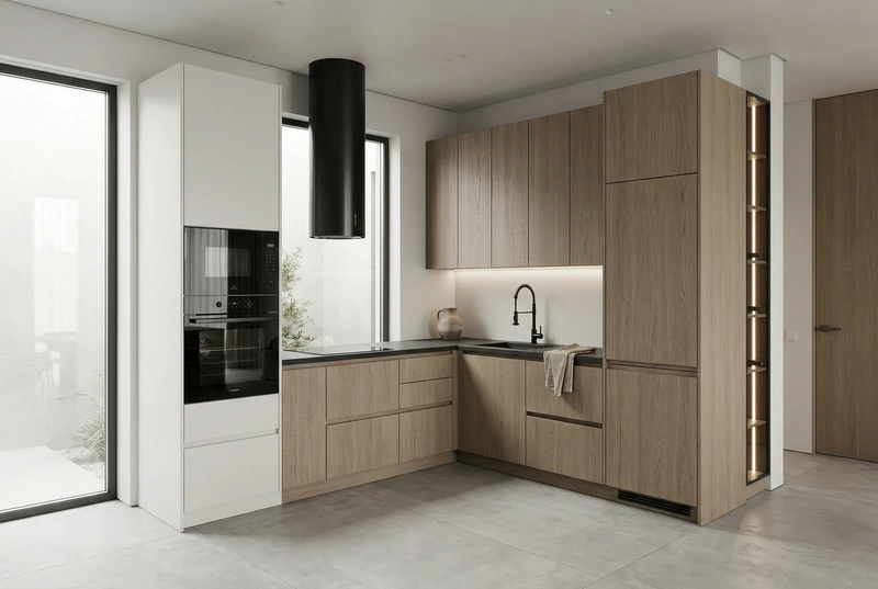 Дизайн кухни в стиле Минимализм — фото интерьера от нейросети RoomGPT