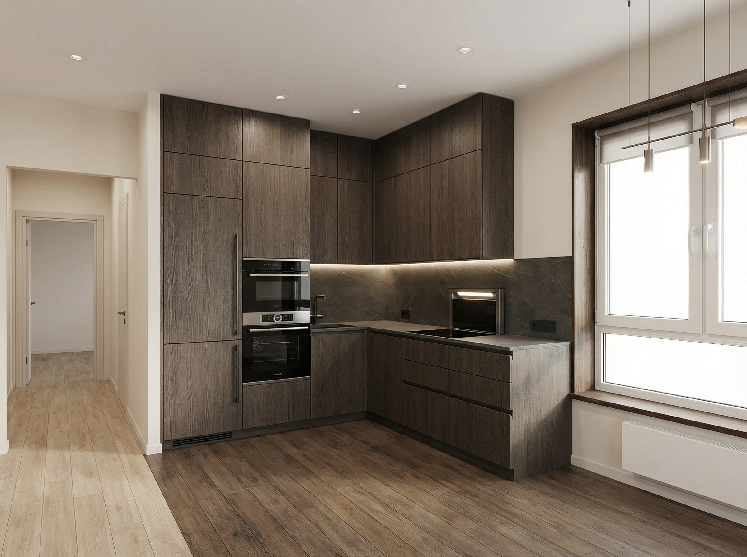 Дизайн кухни в стиле Минимализм — фото интерьера от нейросети RoomGPT