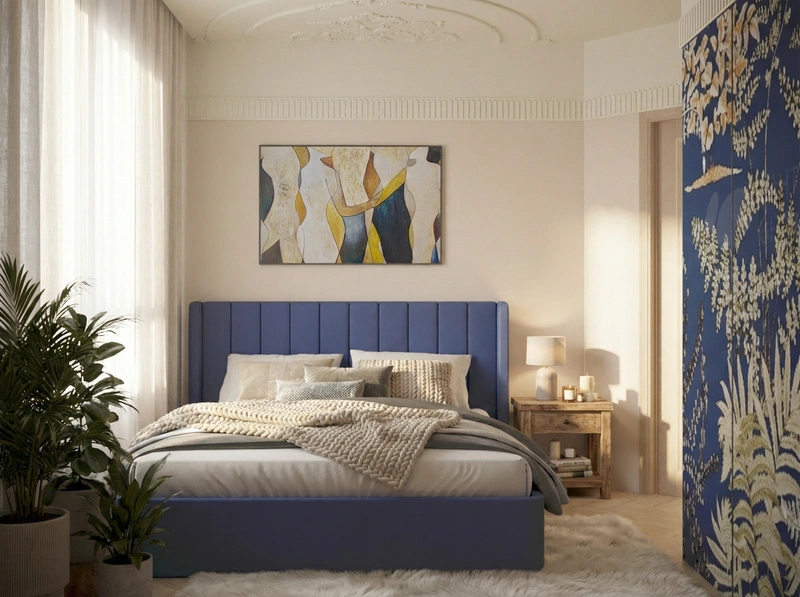 Дизайн интерьера в стиле Хюгге — Спальня от нейросети RoomGPT