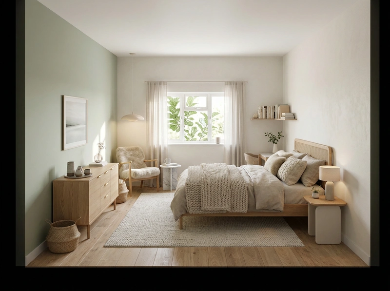 Дизайн интерьера в стиле Хюгге — Гостиная от нейросети RoomGPT