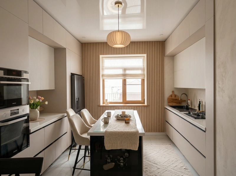 Дизайн интерьера в стиле Хюгге — Кухня от нейросети RoomGPT