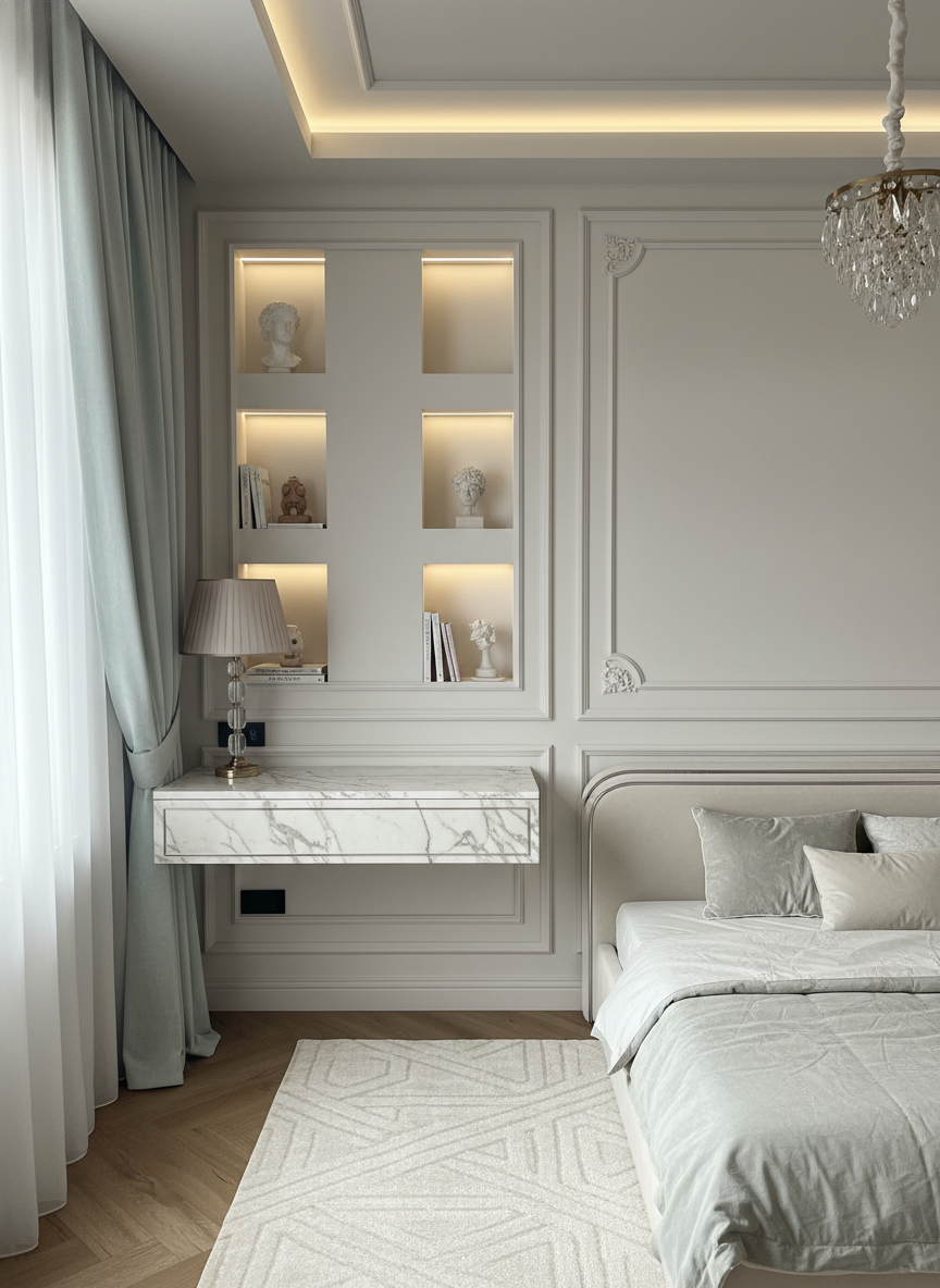 Дизайн детской в стиле Классика — фото интерьера от нейросети RoomGPT