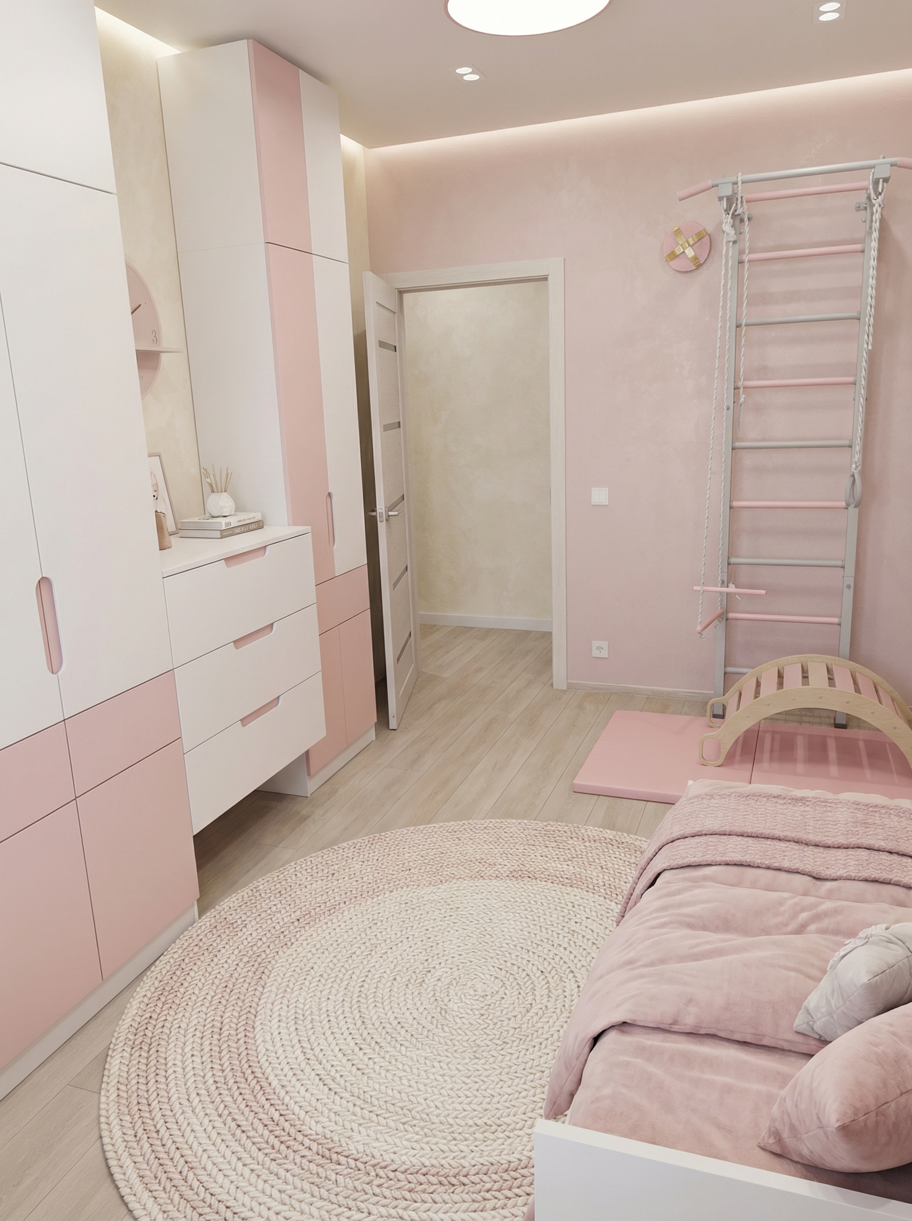 Дизайн детской в стиле Минимализм — фото интерьера от нейросети RoomGPT