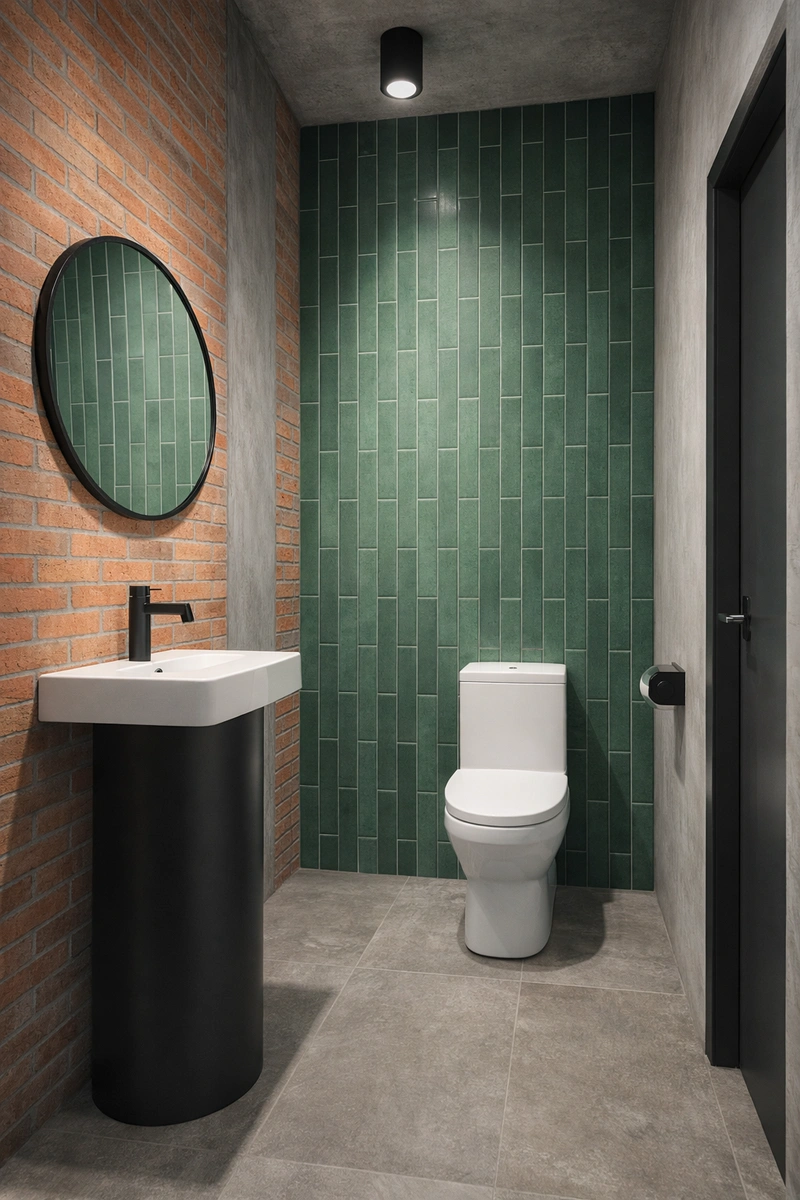 Дизайн интерьера в стиле Лофт — Ванная от нейросети RoomGPT