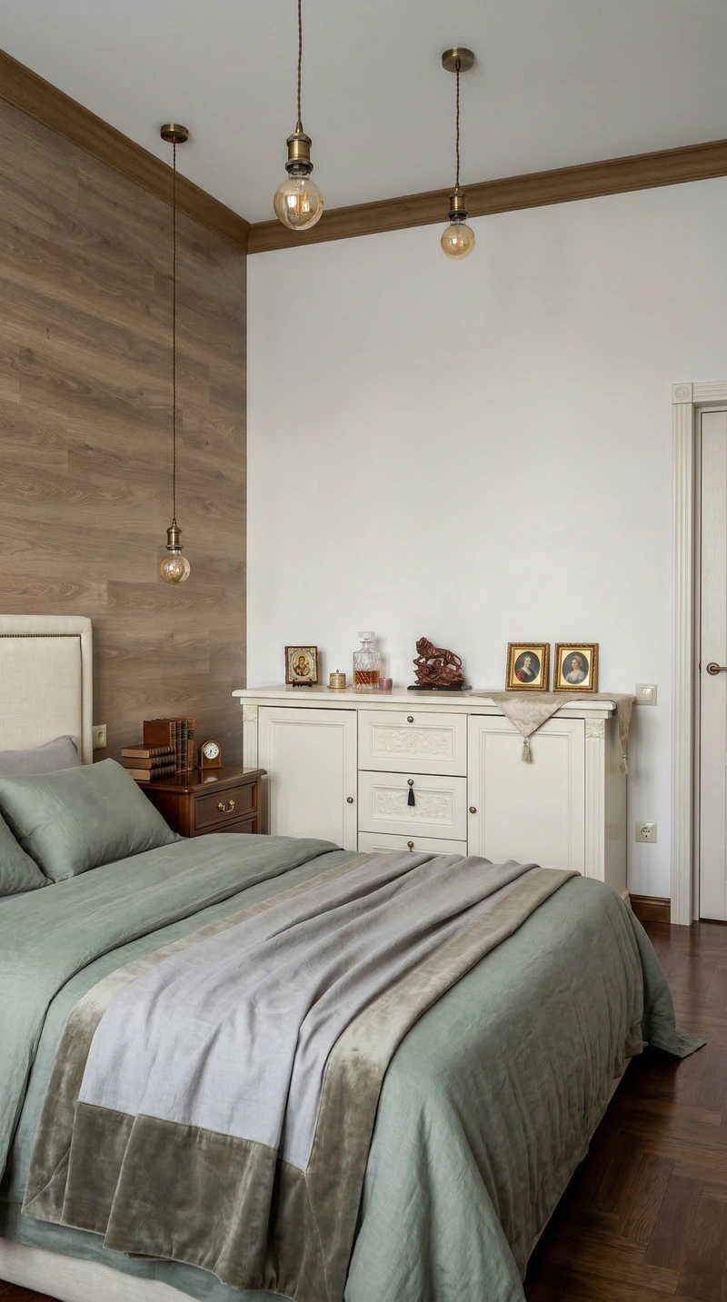 Дизайн спальни в стиле Классика — фото интерьера от нейросети RoomGPT