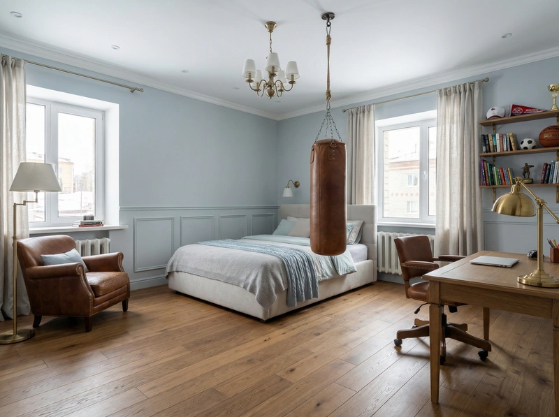 Дизайн интерьера в стиле Классика — Спальня от нейросети RoomGPT