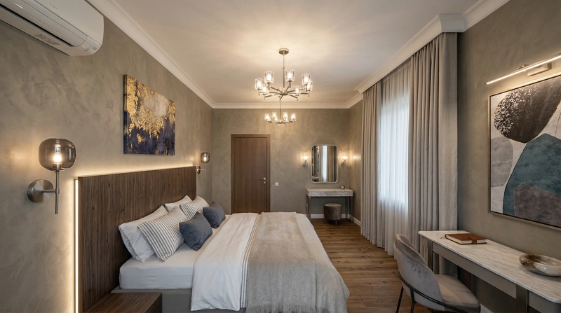 Дизайн интерьера в стиле Минимализм — Спальня от нейросети RoomGPT