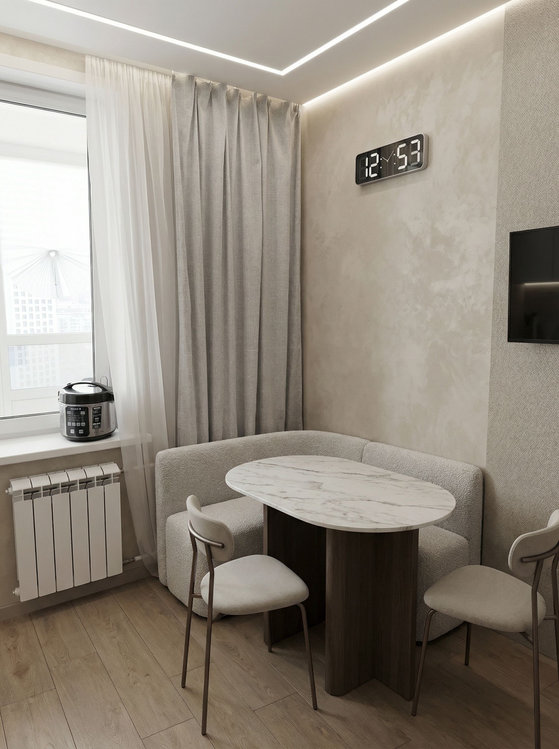 Дизайн кухни в стиле Минимализм — фото интерьера от нейросети RoomGPT