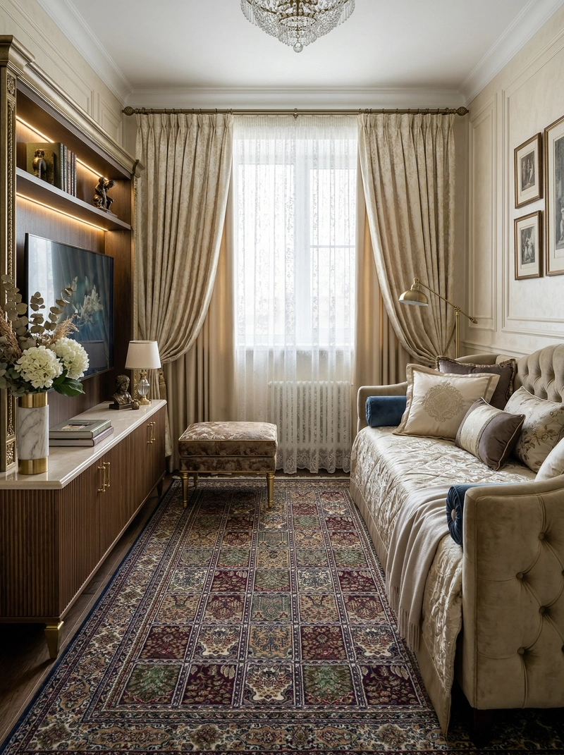Дизайн интерьера в стиле Классика — Спальня от нейросети RoomGPT