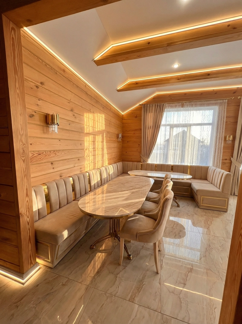 Дизайн интерьера в стиле Неоклассика — Кухня от нейросети RoomGPT