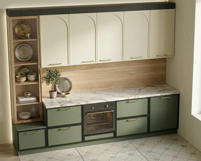 Дизайн интерьера в стиле Классика — Кухня от нейросети RoomGPT