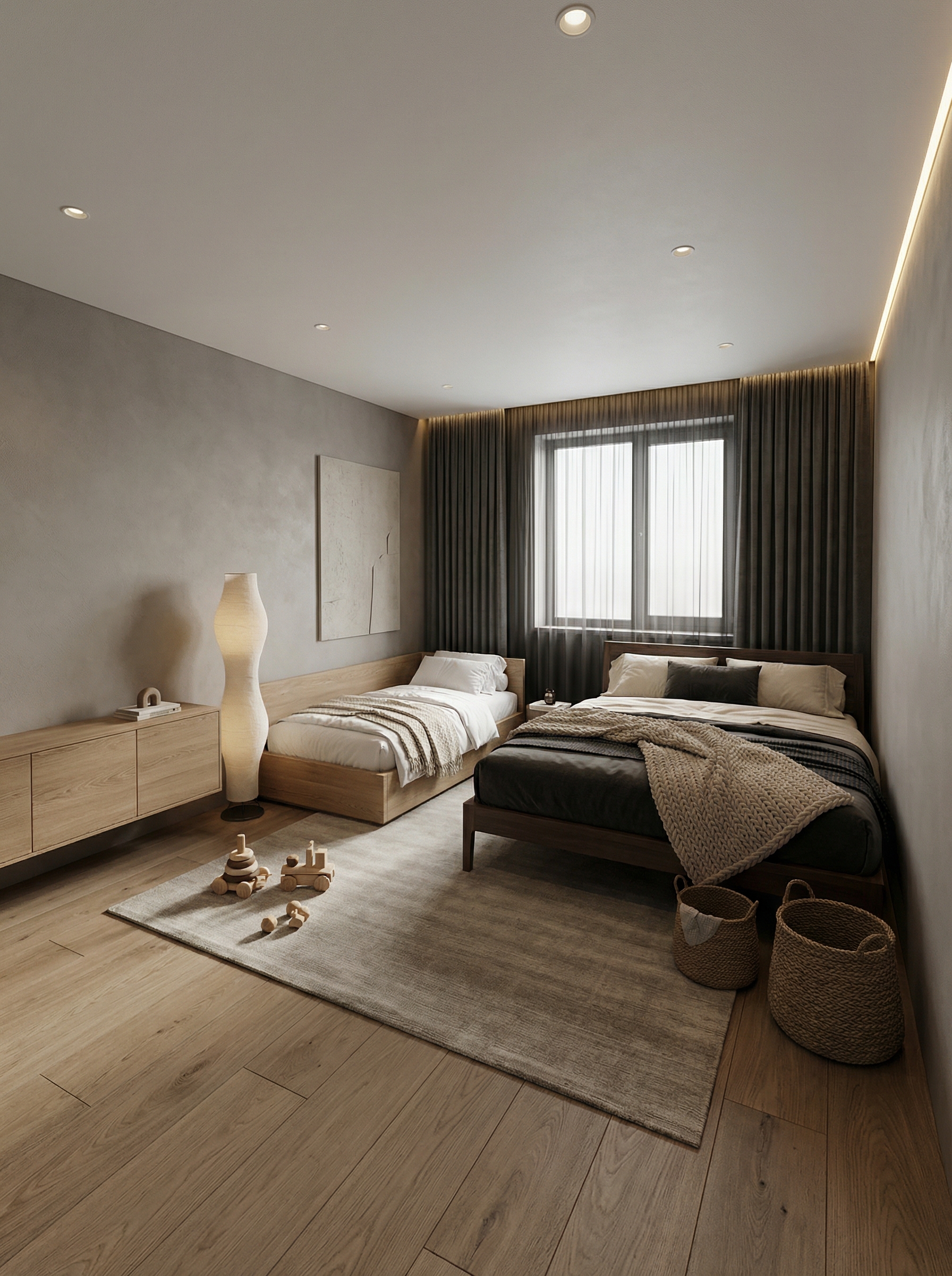 Дизайн детской в стиле Минимализм — фото интерьера от нейросети RoomGPT